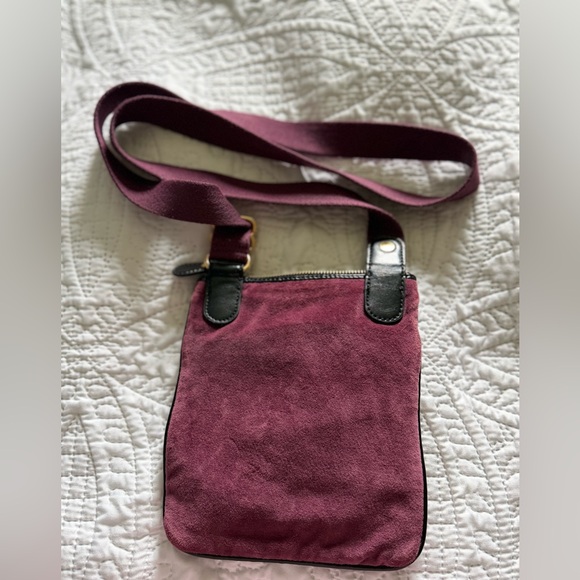 Juicy Couture Crossbody Bag Purse Vintage Y2K Velour Purple RARE see pics - Picture 4 of 15